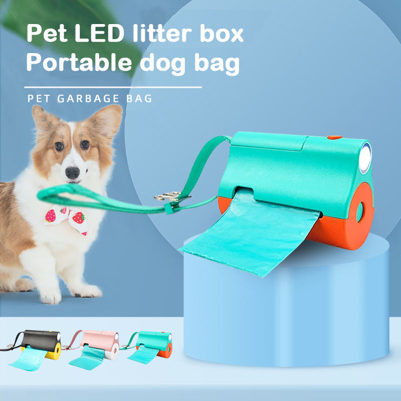 Dispensador de Bolsas de Basura para Mascotas con Luz LED — imagen 1