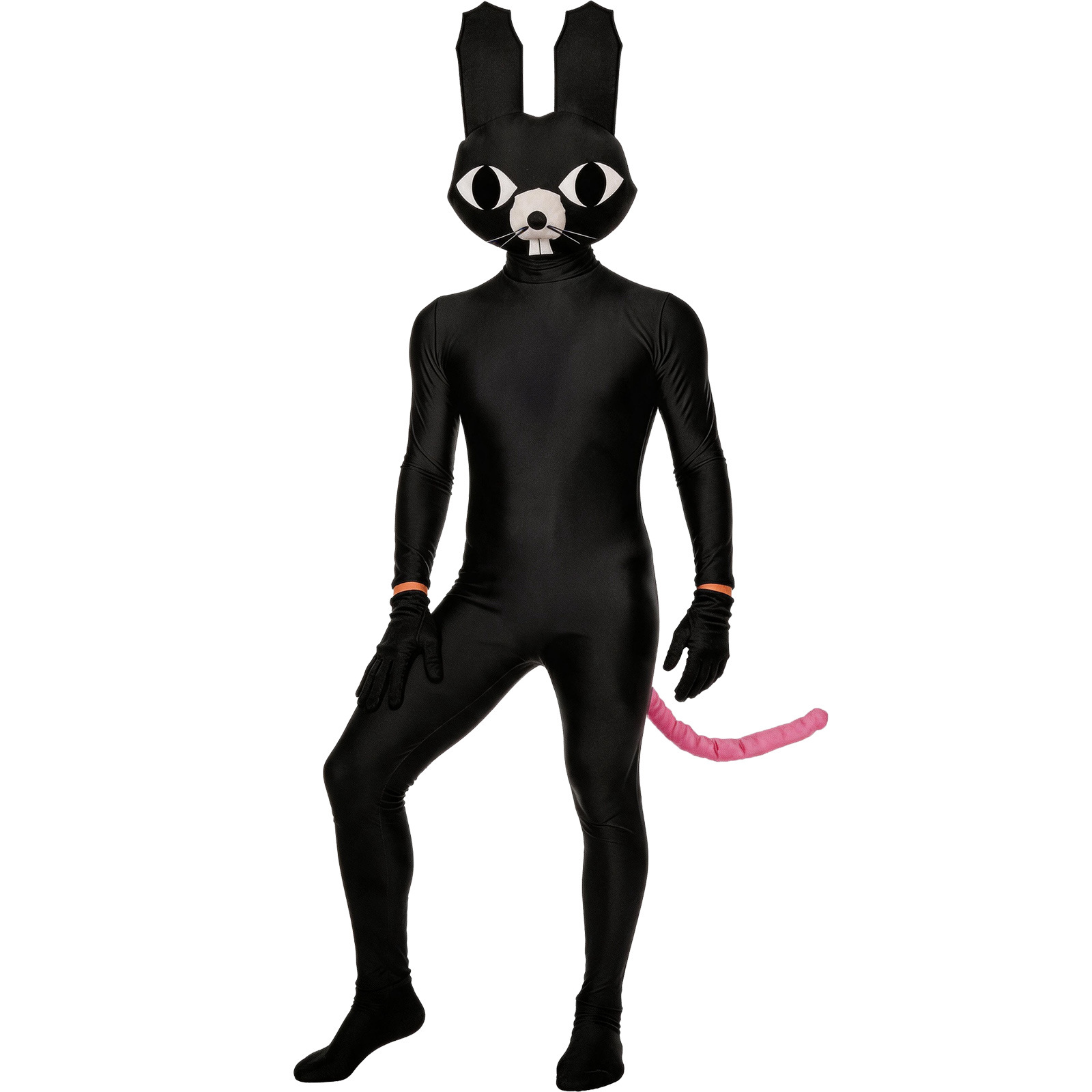 Disfraz de Cosplay Personaje de Hospital Animal Doctor Venado Gato Rosa y Negro Mono de Cuerpo Completo Disfraz Infantil de Halloween — imagen 5