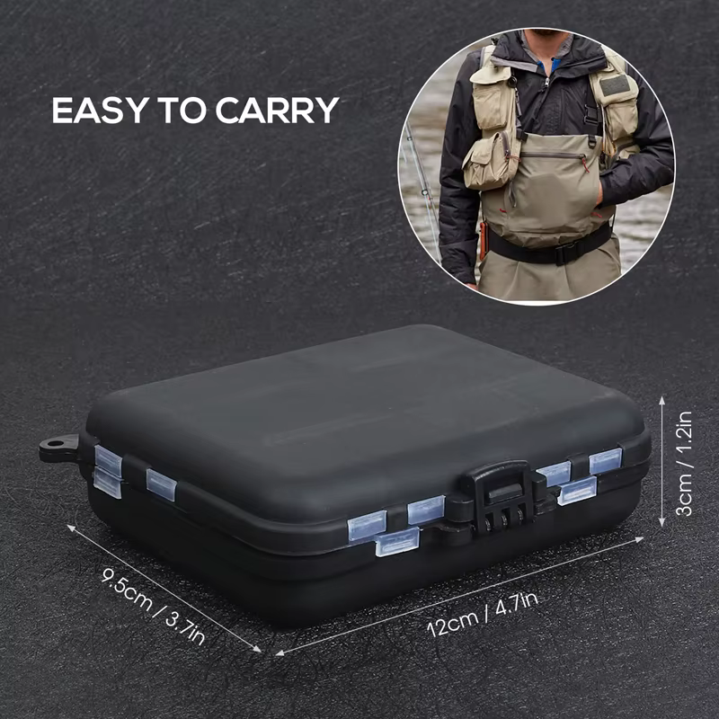 Set de 263 Piezas de Accesorios de Pesca al Aire Libre con Caja de Aparejos, Incluye Alicate, Anzuelos, Plomos, Giratorios y Broches — imagen 6
