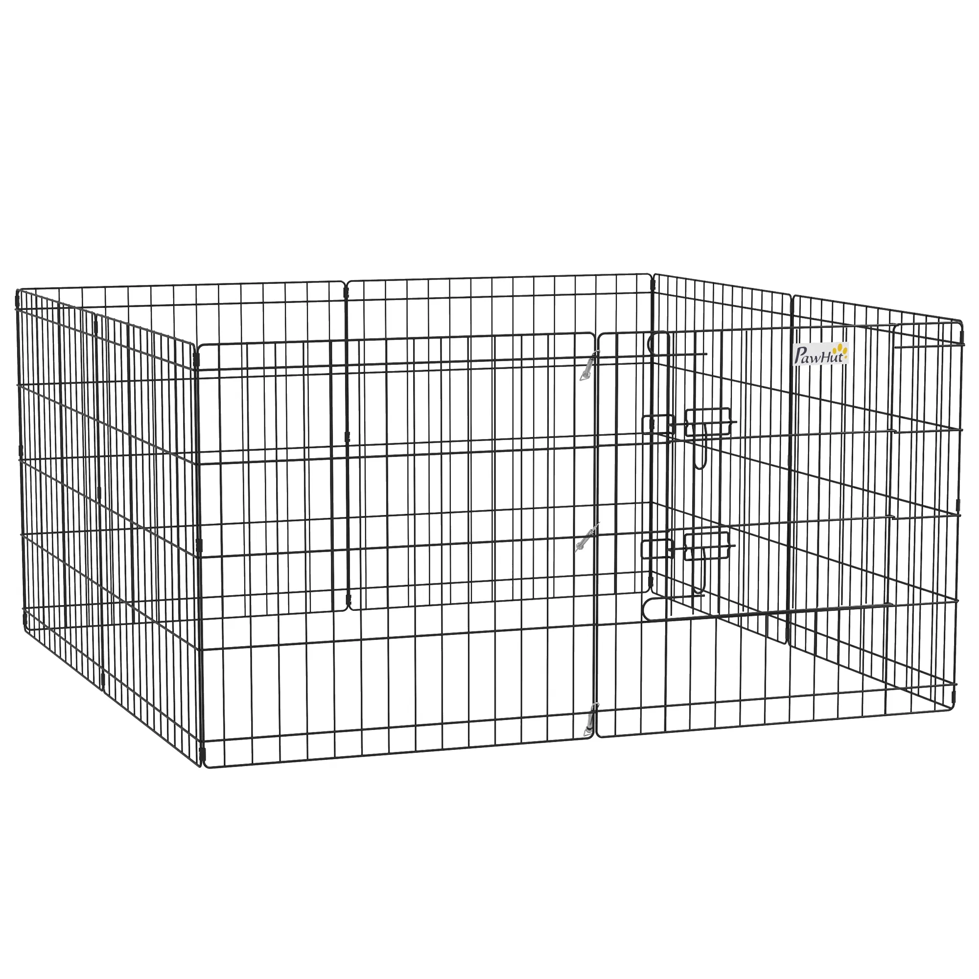 Foldable Metal Exercise Pet Playpen Yard Dog Puppy Kennel Cage 8 Panel — image 1