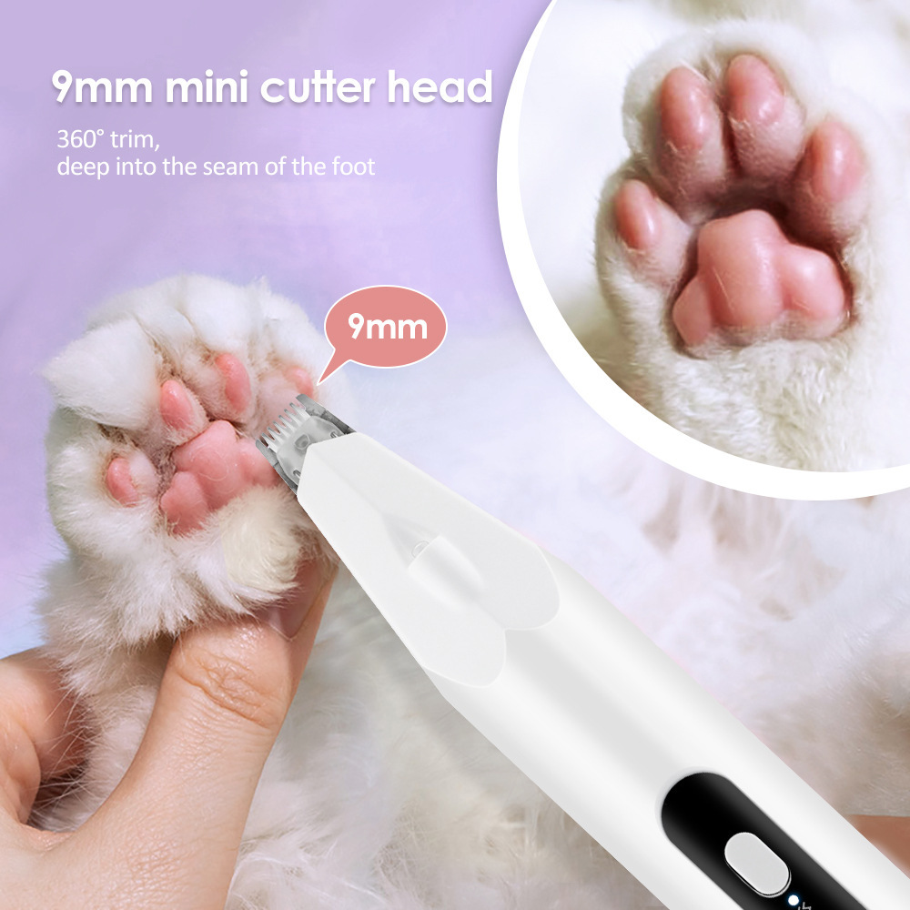 2-Speed Pet Shaver Cat Shaving Foot Hair Cat Moss Detection Foot Hair Trimming Sole Electric Clipper Shaver — image 4