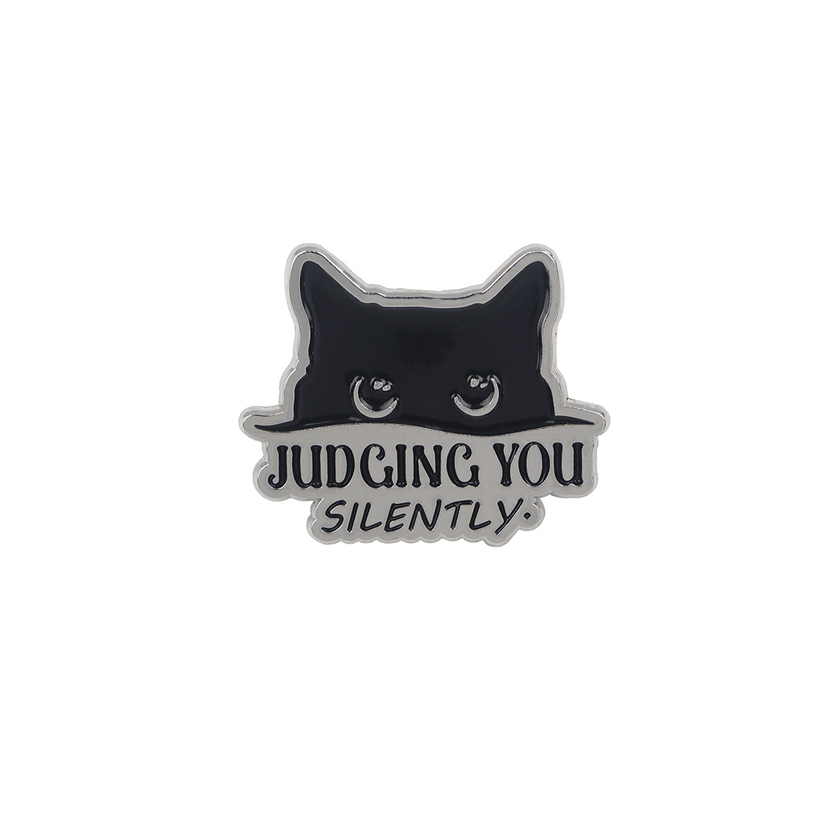 Broche de Gato Negro Adorable de Caricatura para Dama, Pin Insignia de Aleación Metálica, Accesorio para Mochila, Insignia — imagen 17