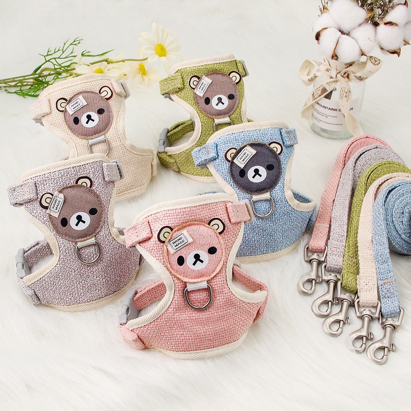 Dog Traction Rope Vest Type Teddy Small Dog Pet Chest Strap Dog Chain Walking Dog Rope Supplies — image 3