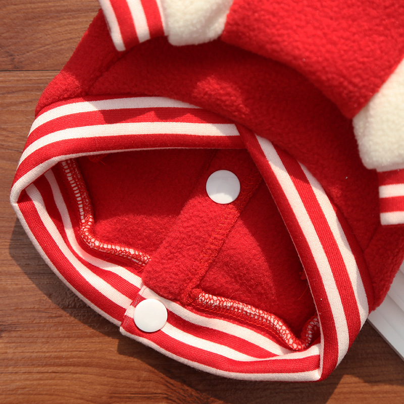 Fleece Dog/Cat Outdoor Jacket - Small/Medium Pets, D-Ring & Buttons — image 7