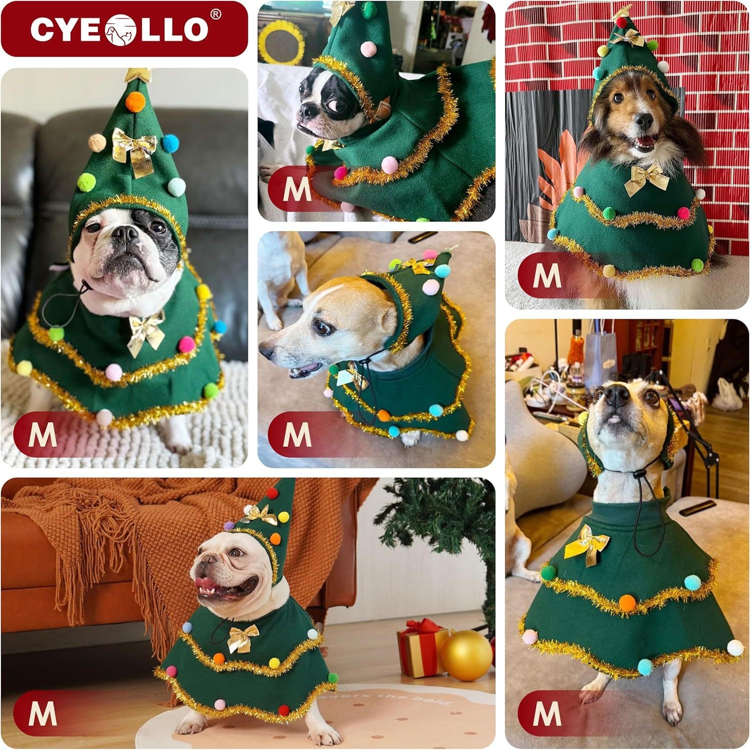 Puppy Christmas Cloak Costume Cute Cat Costume Christmas Role Playing Party — image 2