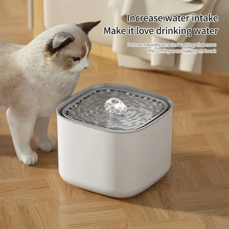 Large Capacity Canine Cat Dog Pet Circulating Filter Pet Fountain Feeder Automatic Water Dispenser with USB Port for Pets — image 1