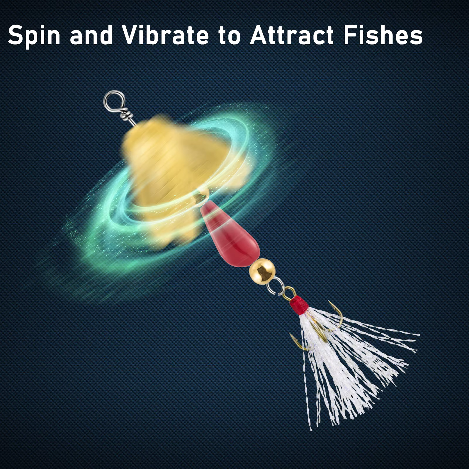 104pcs Inline Spinner Making Kit Fishing Bead Blades Spinnerbait Trolling Walleye Rig Taxes Rig Trout Crappie Bass — image 5