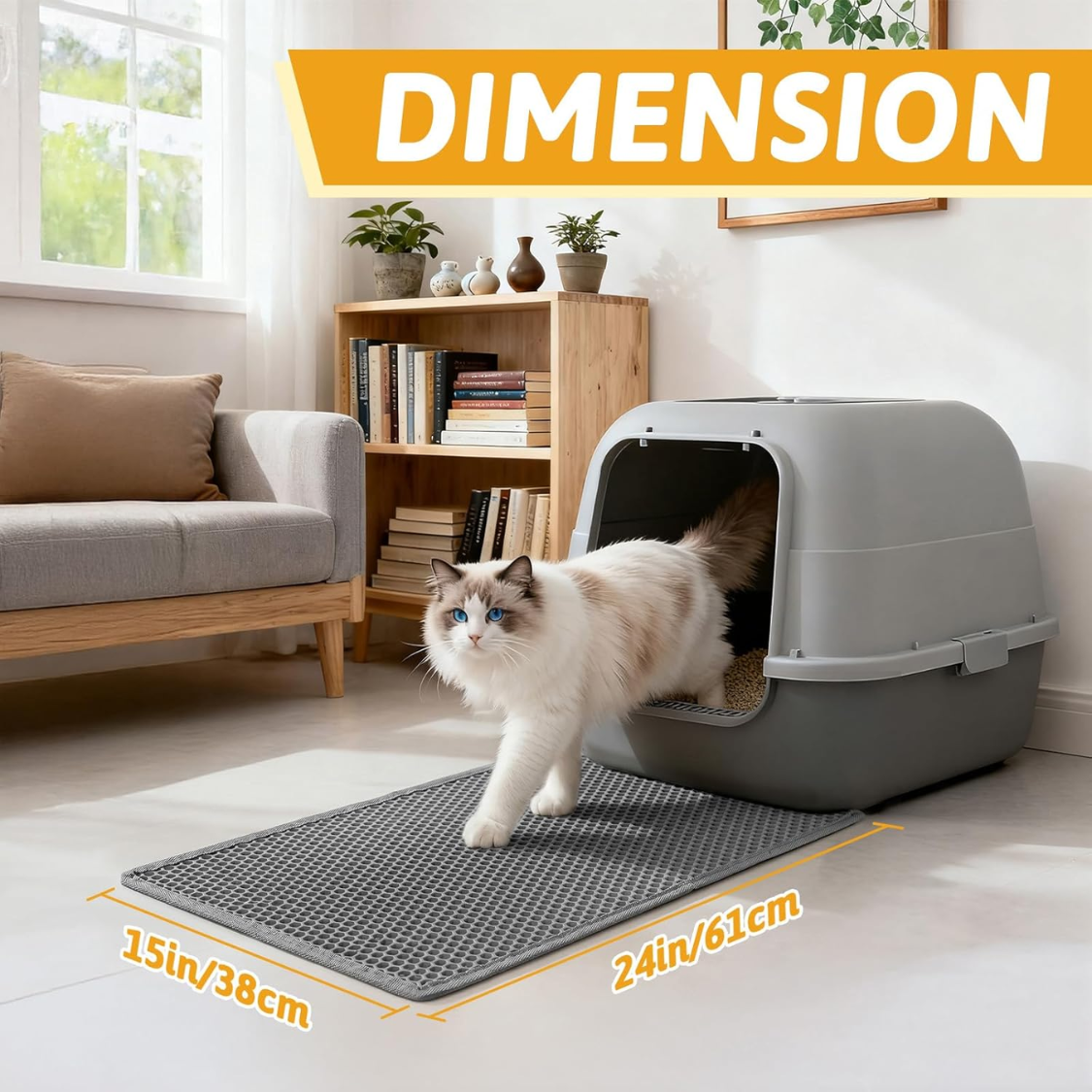 Manta de Limpieza para Gatos doble Capa Impermeable y Resistente a Orina 1 Unidad — imagen 7