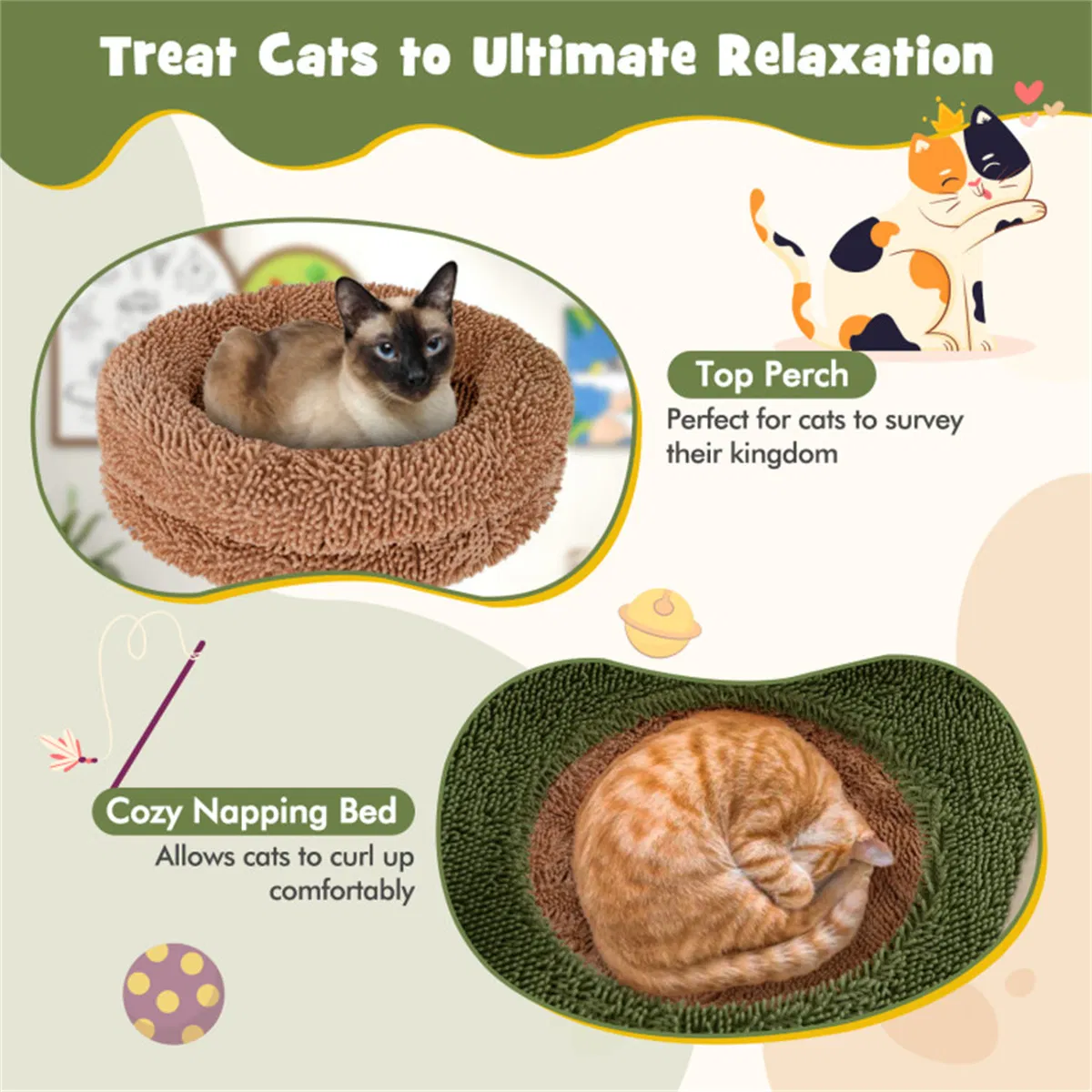 Multilevel Cat Tree, Cat Apartment — image 7