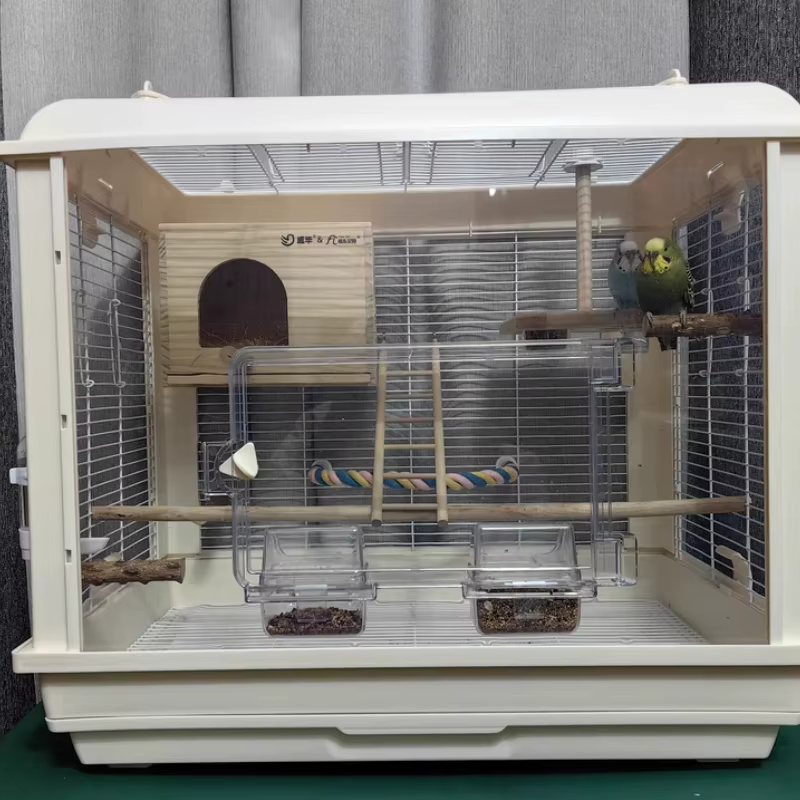 Casa de Pájaros en Madera para Reproducción de Aves Accesorios para Mascotas Decoración de Balcón — imagen 2